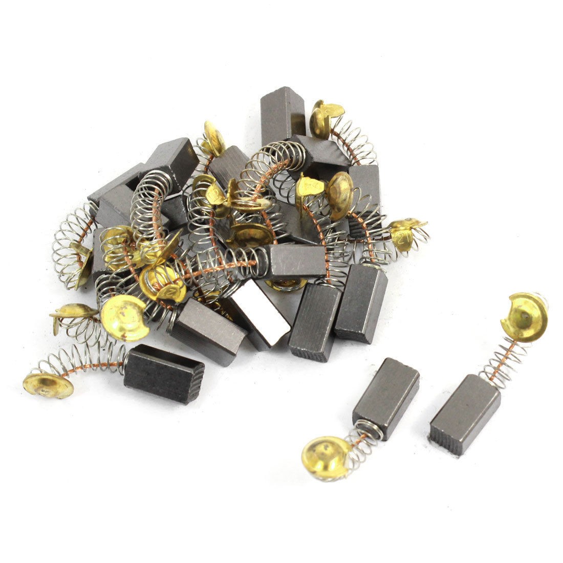 20 Pcs 14 x 8 x 7mm Electric Drill Motor Carbon Brushes Replacement
