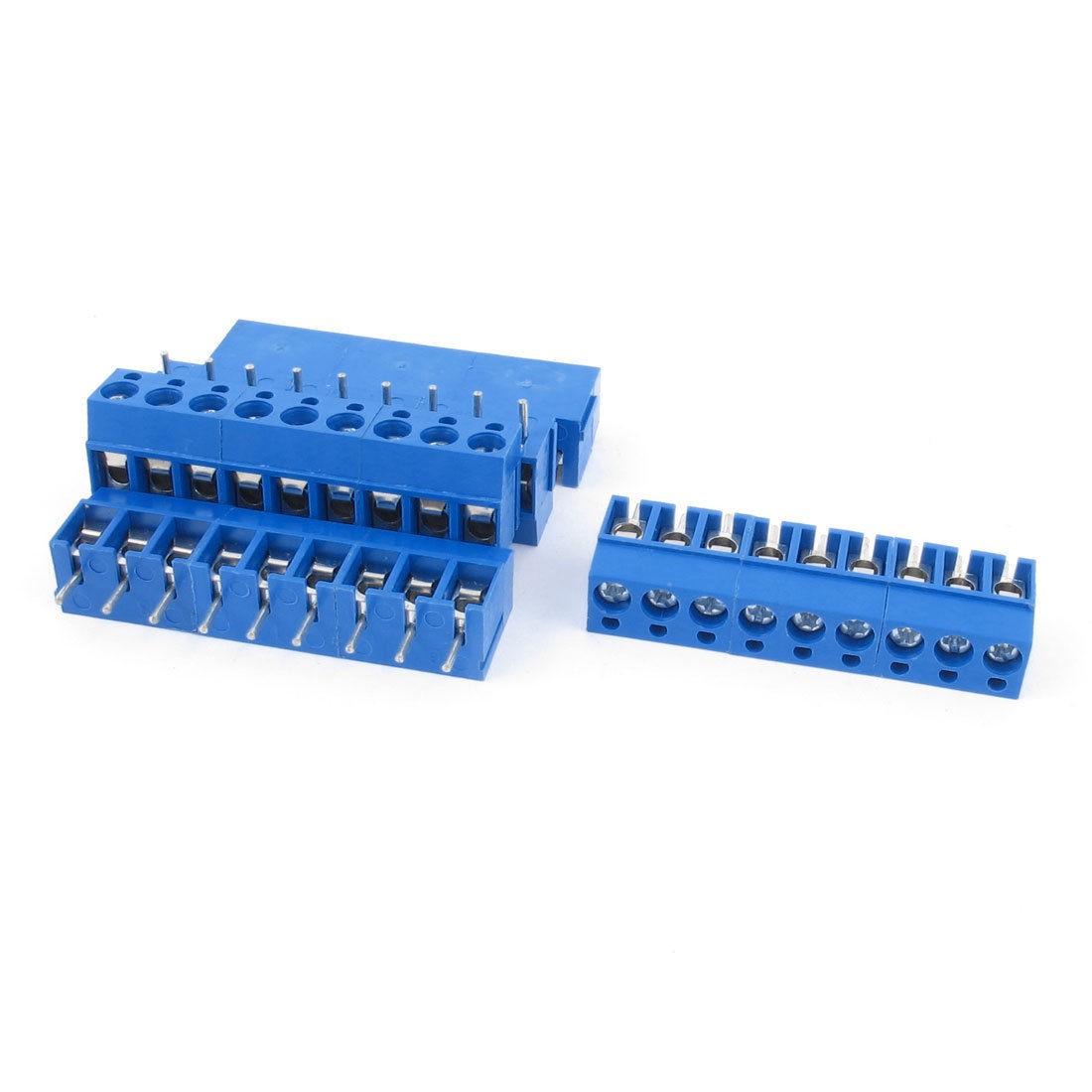 5pcs 9P Plug in PCB Screw Terminal Block Connector 5mm Pitch for 14 22 AWG Wire