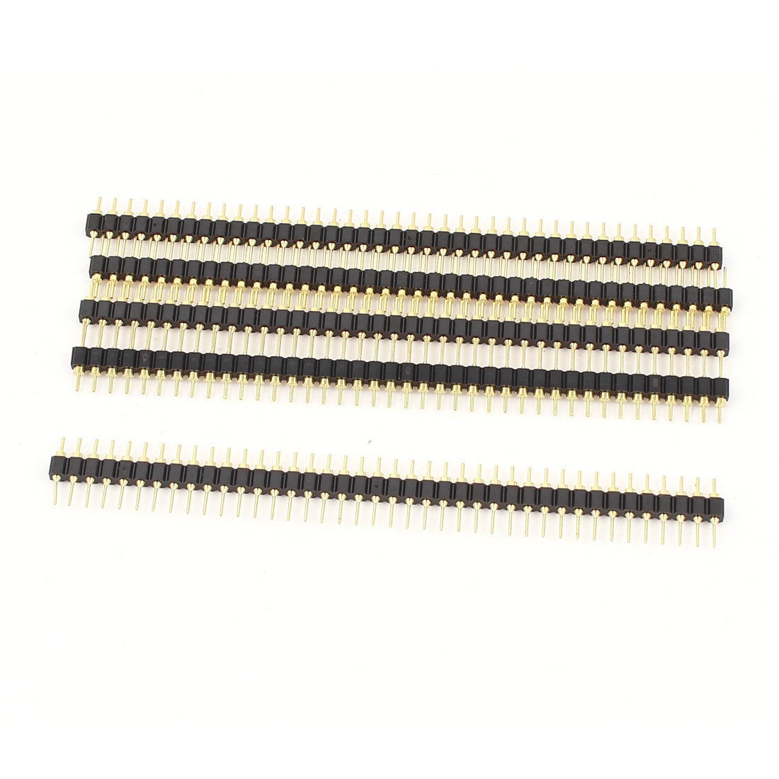 Male to Male 40P Position 2 54mm Pitch IC Socket Connector 5 Pcs