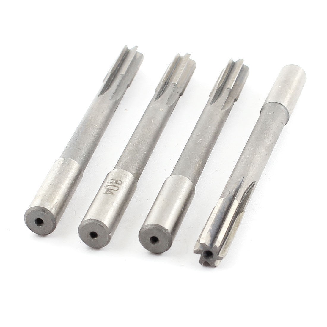 8mm Cutting Dia Straight Shank HSS Machine Milling Reamer Cutter 4 Pcs