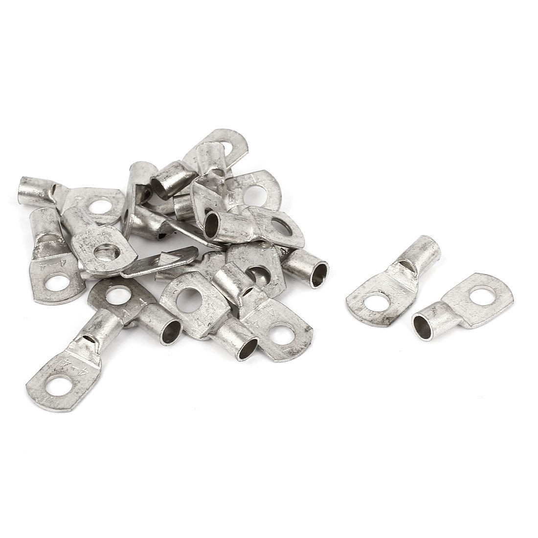 20 Pcs SC4 4 4MM2 Cable Copper Lug Terminal Connector for 4mm Dia Bolt