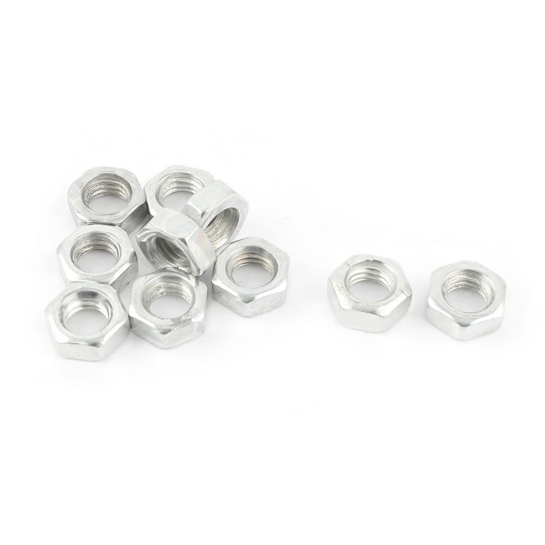 10pcs M8 Dia 8mm Female Thread Hexagon Hex Screw Nuts Hardware Tool