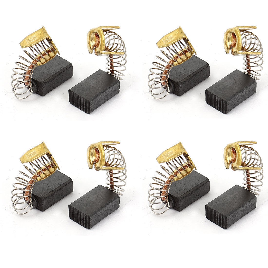 4 Pairs Spring Type Electric Drill Motor 13mm x 8mm x 5mm Carbon Brushes