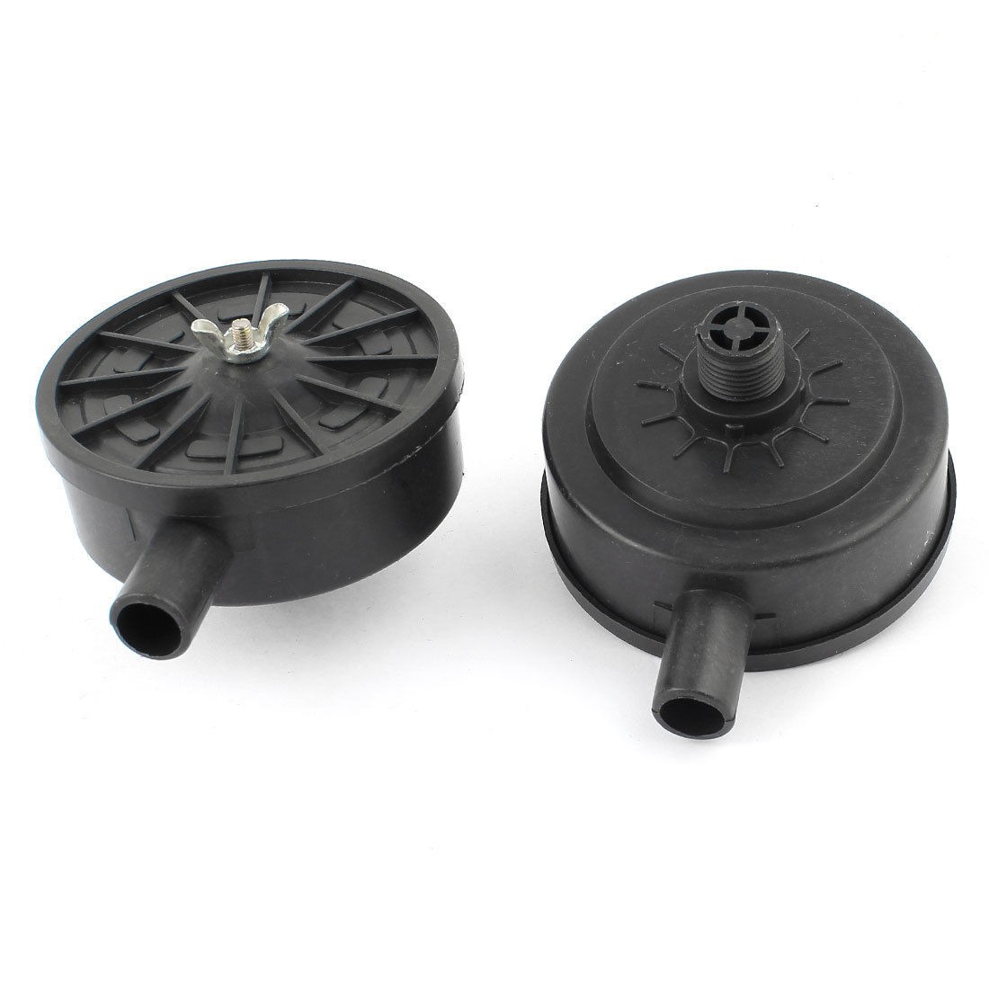 Air Compressor 1 2BSP Thread Admitting Port Silencer Muffler Black 2pcs