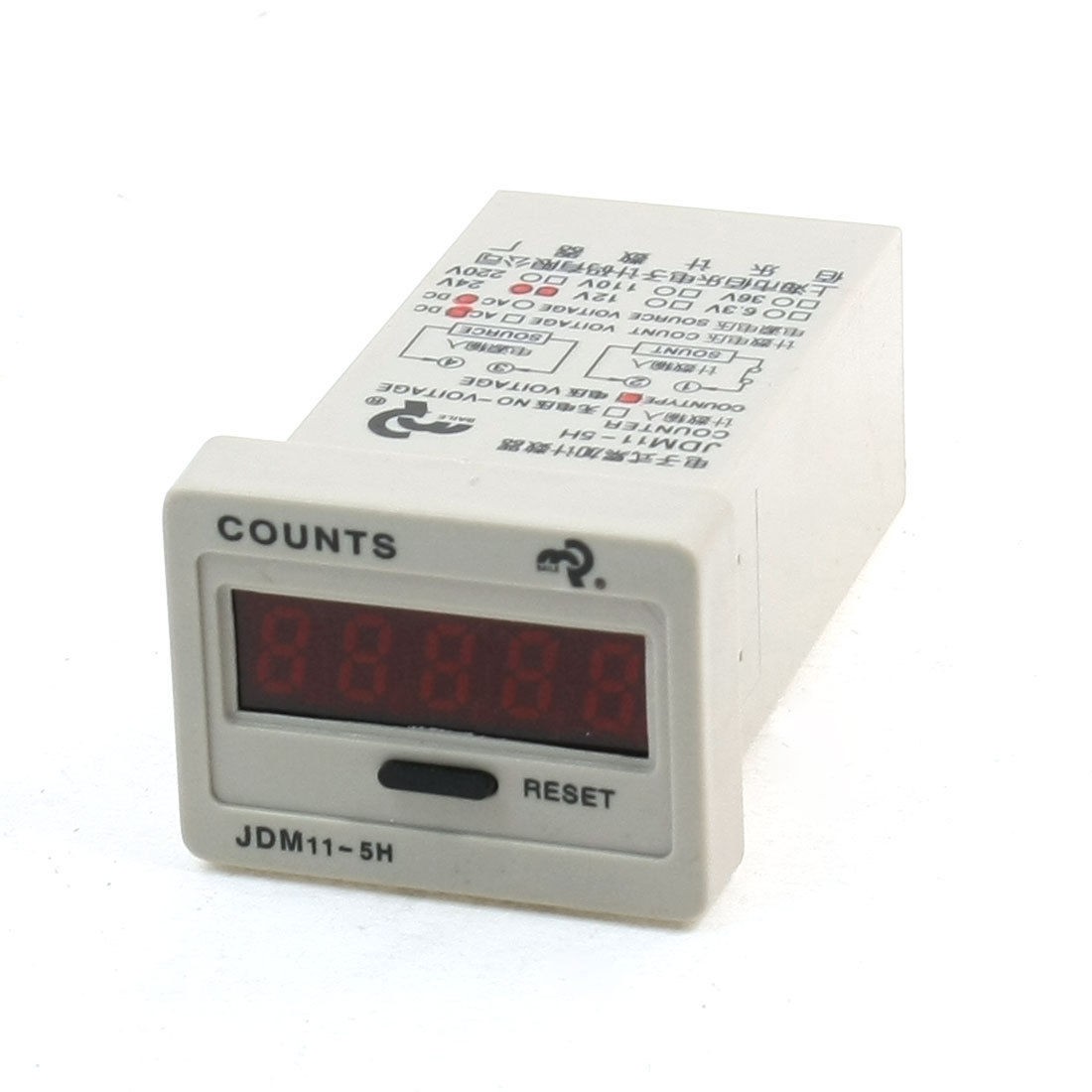 JDM11 5H LCD Display Electronic Accumulate Counter DC24V 0 99999 Range