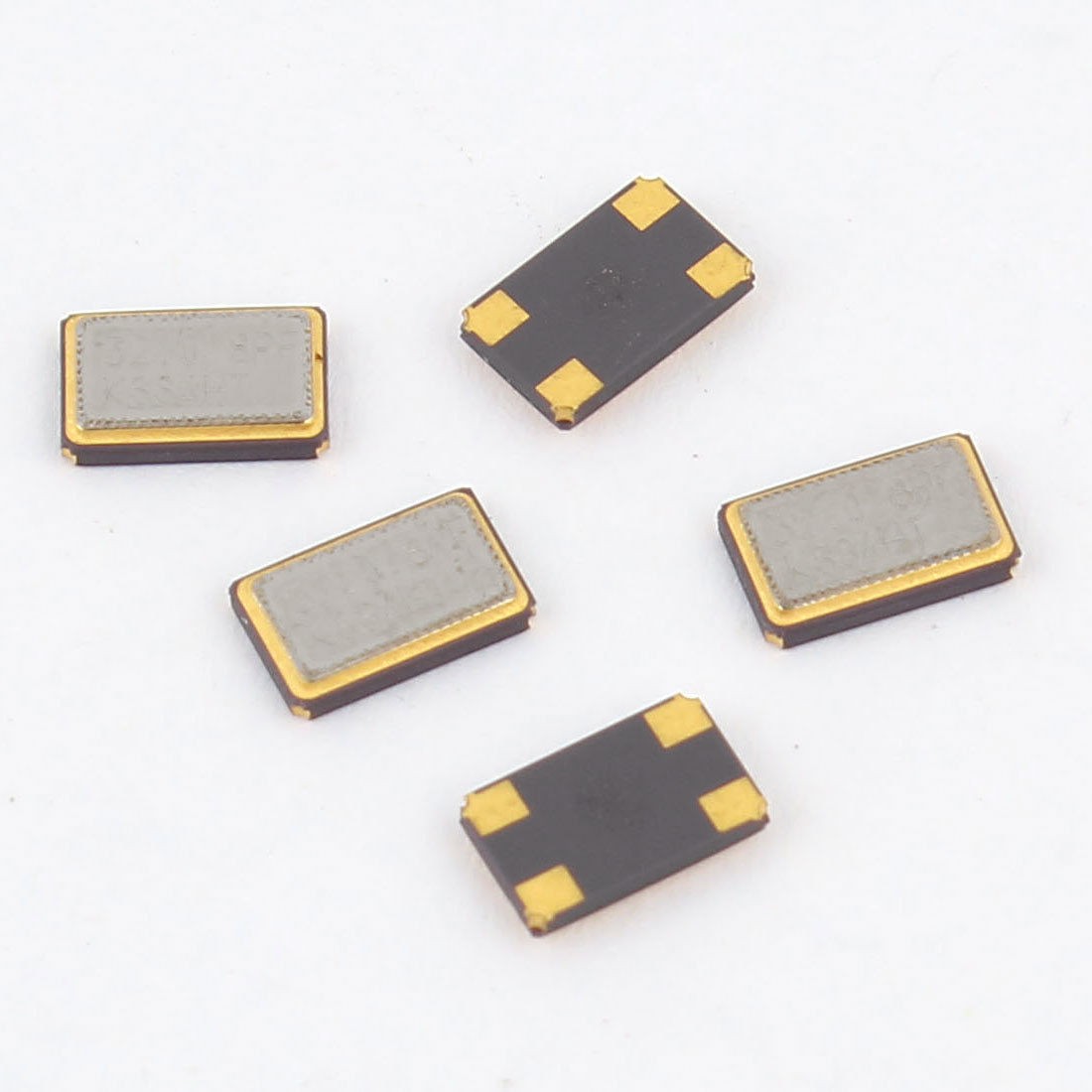 5 x SMD Quartz Crystal Oscillators 32MHz 32 000MHz Frequency Silver Tone 6x3x1mm