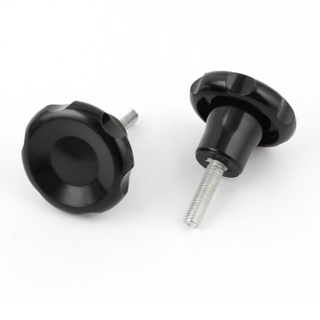 2pcs M8 x 30mm Male Thread Star Shaped Head Clamping Screw Knob