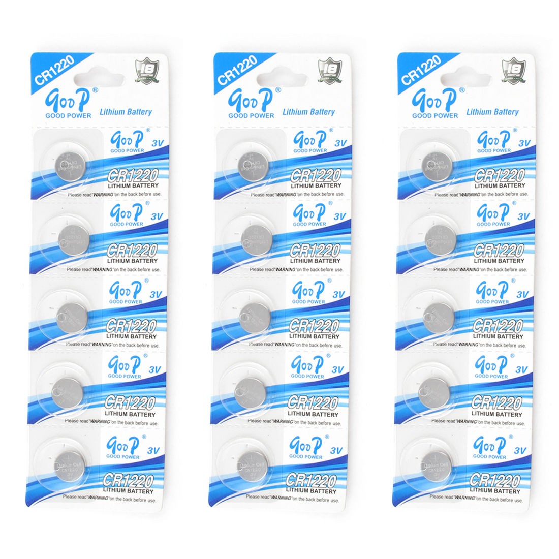 15x New CR1220 Button Cell Coin Battery 3V Li ion Batteries DL1220 5012LC BR1220