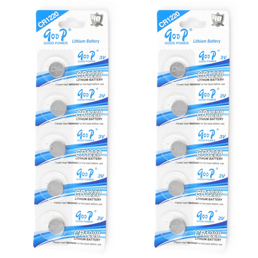 10x New CR1220 DL1220 5012LC BR1220 Button Cell Coin Battery 3V Li ion Batteries