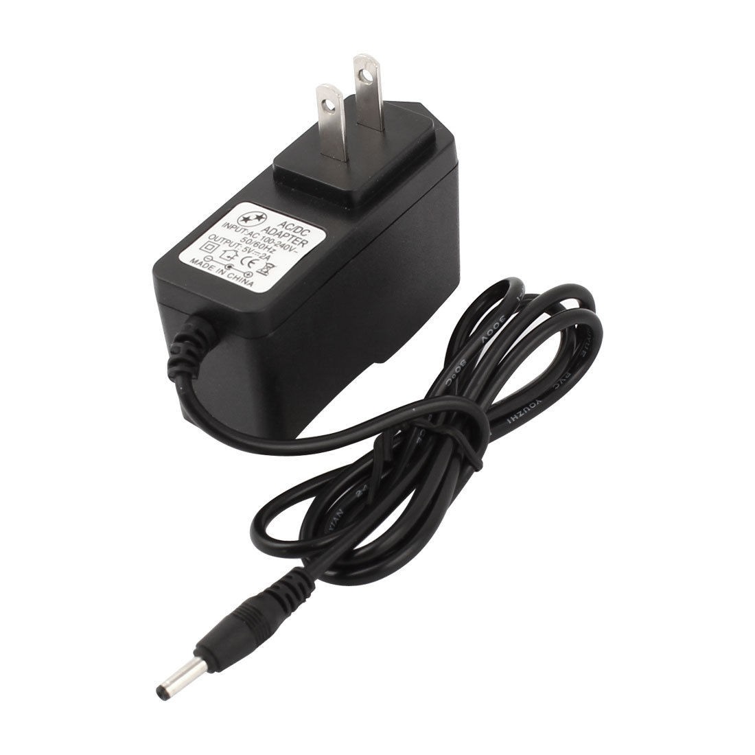 US Plug AC 100-240V to 5.5x2.1mm DC 5V 2A Power Supply Adapter Charger