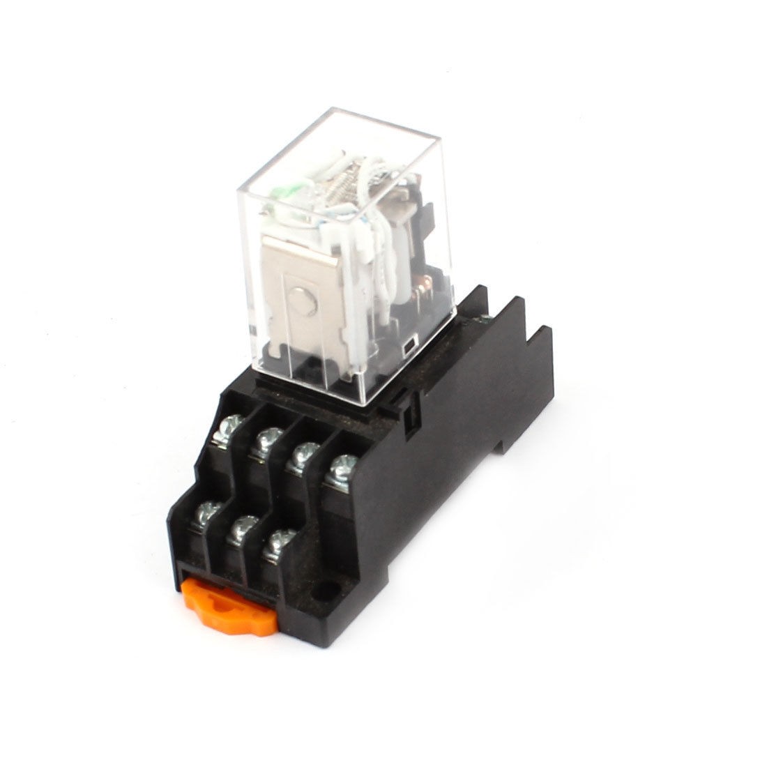 DC24V Coil 14 Pins 4PDT Electromagnetic Power Relay w Socket Base