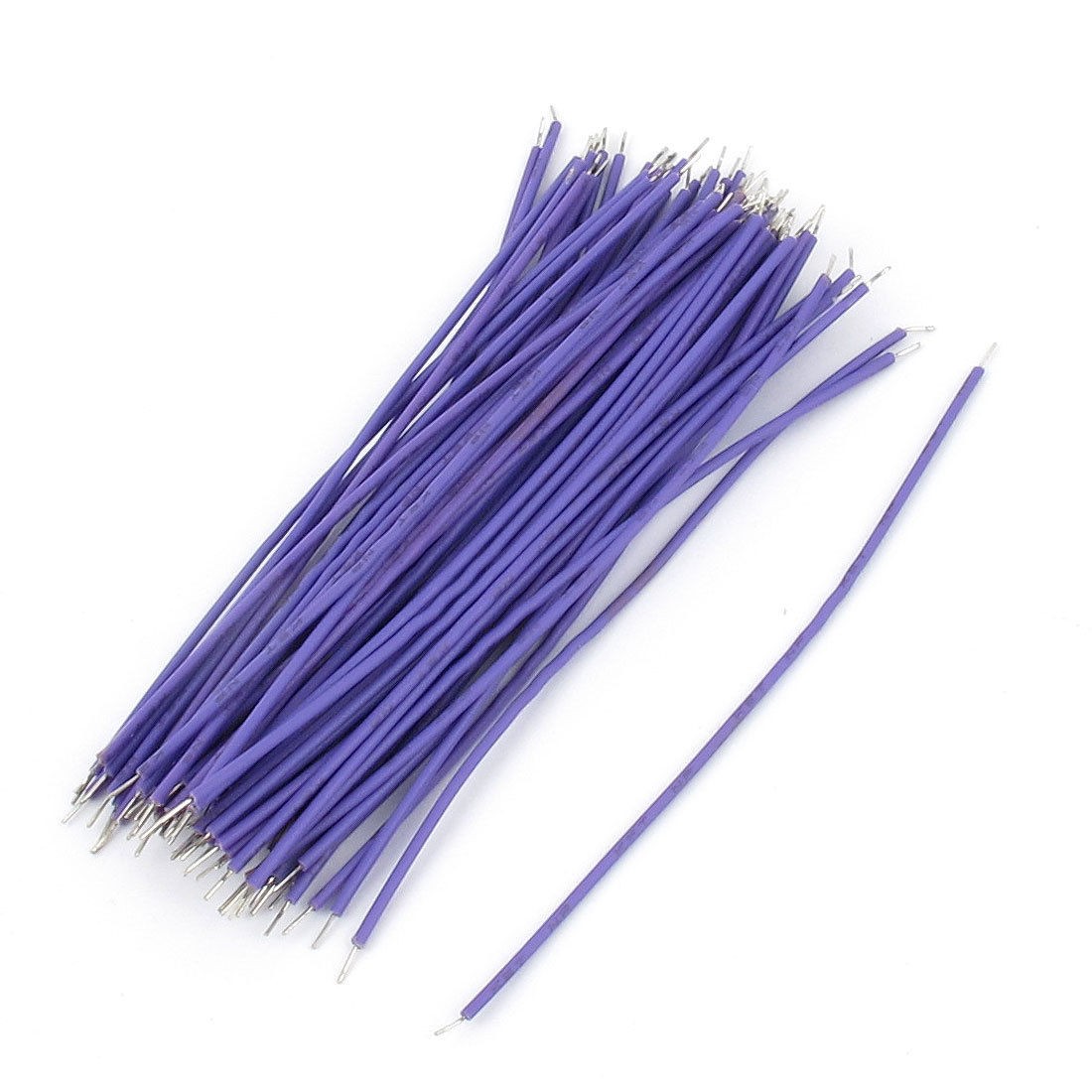 60pcs Double Head Tin Coated 1mm Dia Solder Soldering Wire 8cm Long Purple