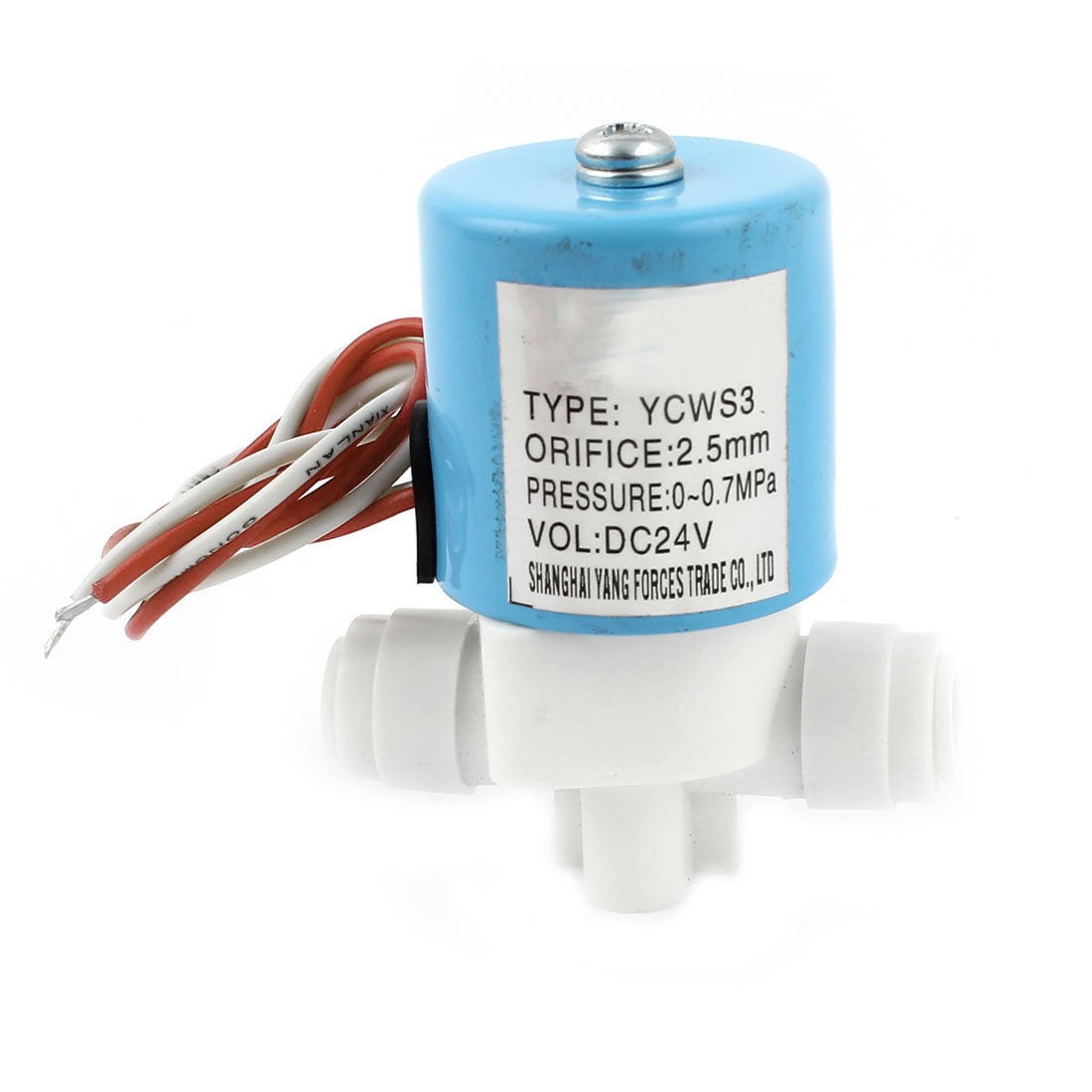 DC 24V 6 35mm Tube Water Air Inlet Flow Switch Electric Solenoid Valve