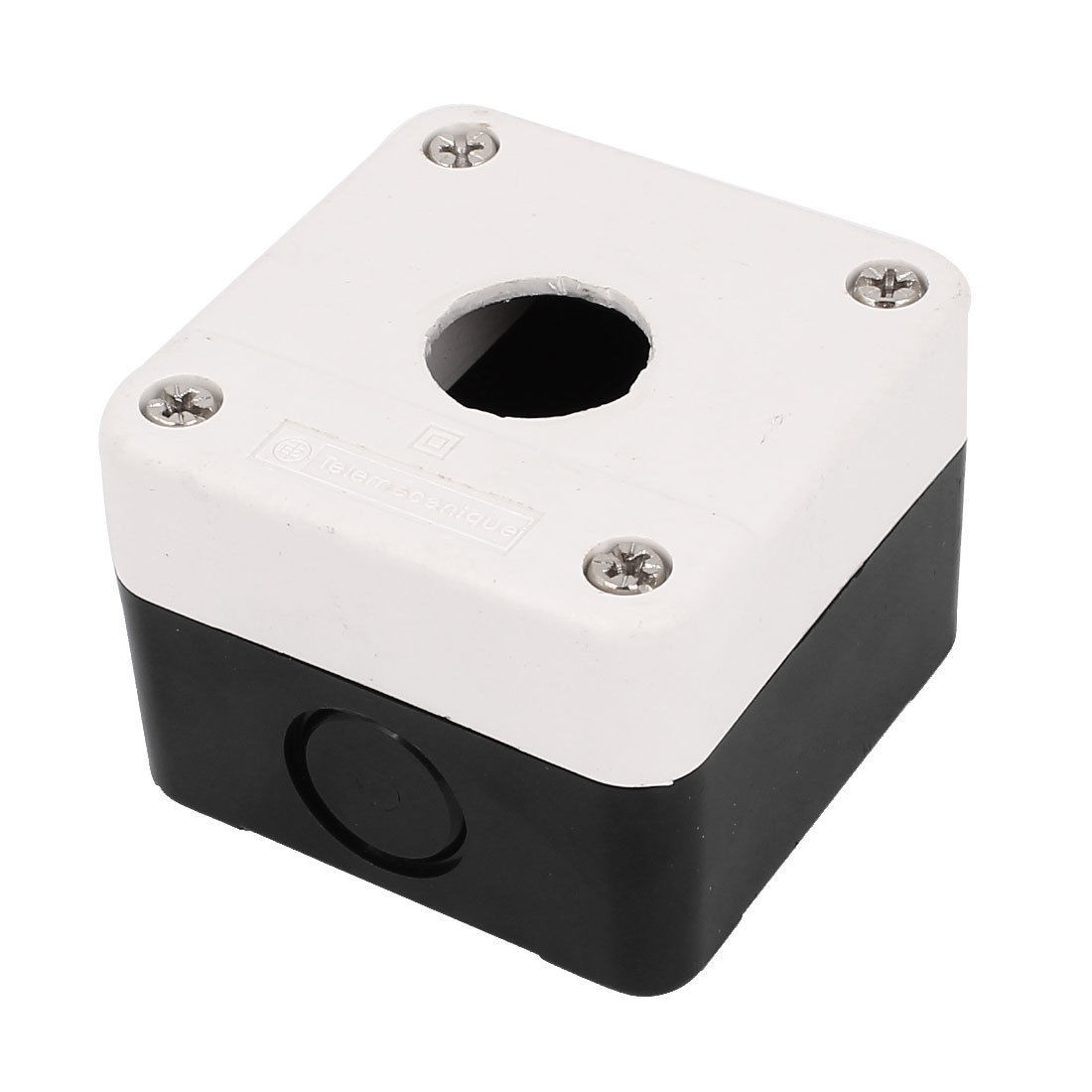 Black White Plastic Waterproof SEALED Electric Junction Box 68mm x 68mm x 50mm
