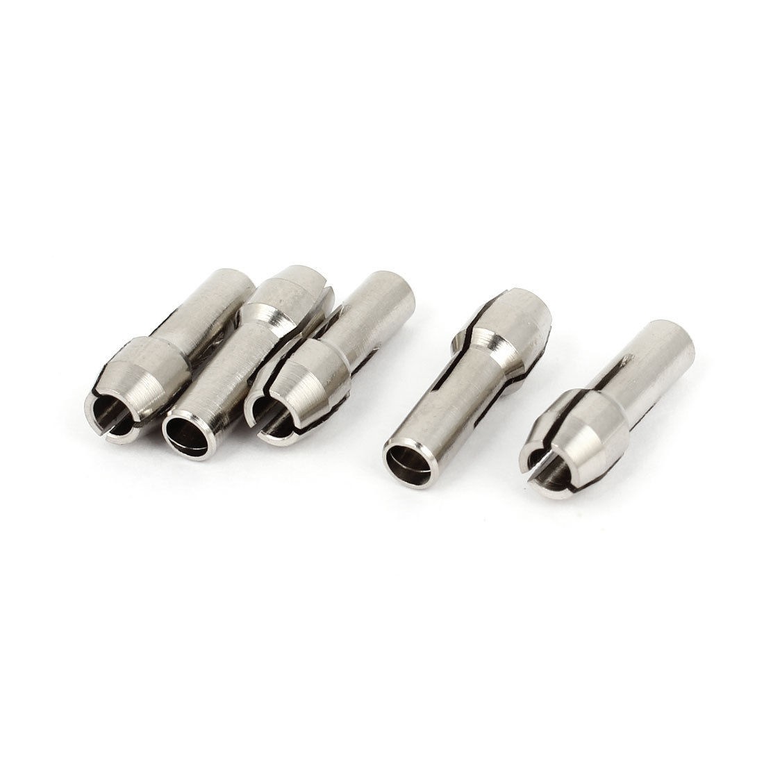 1/8" Dia Dremel Rotary Tool Chuck Collet Silver Tone 5 Pieces