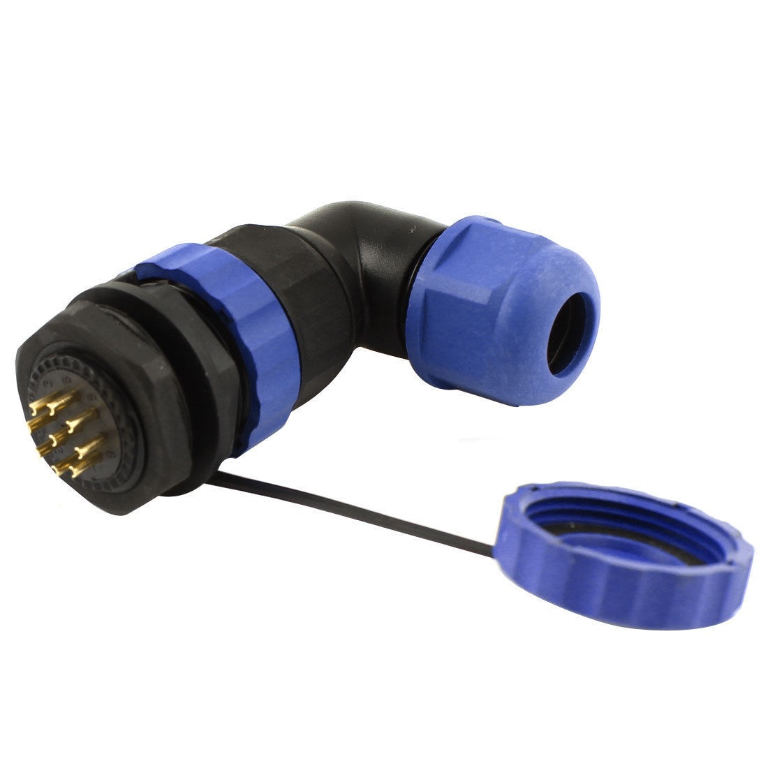 SD20 20mm 9 Pin Elbow Waterproof Aviation Connector Plug Socket IP68
