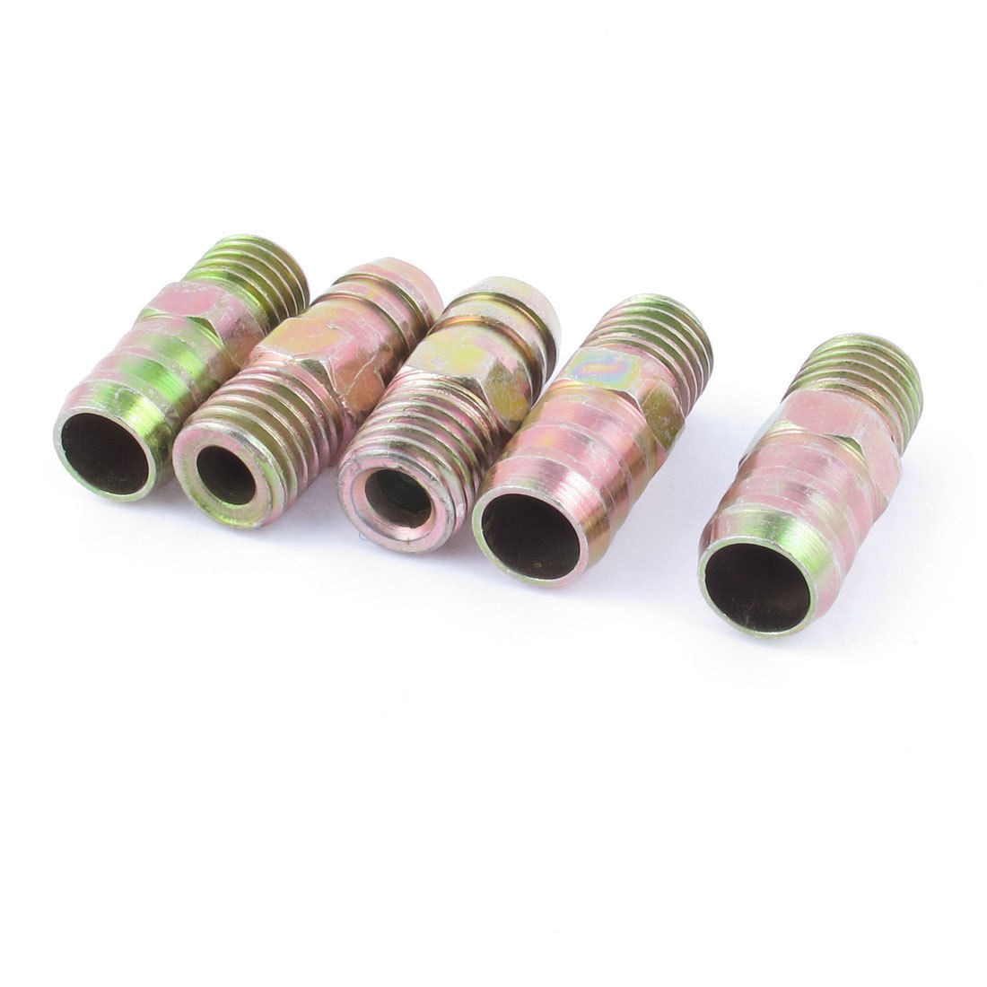 5pcs 14mm Hose Barb 3 8" Male Thread Air Fuel Gas Water Liquid Fitting Coupler