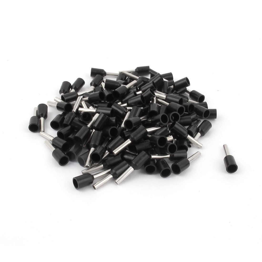 100pcs E1508 16AWG Insulated Ferrule Cable Cord End Wire Crimp Terminal Black