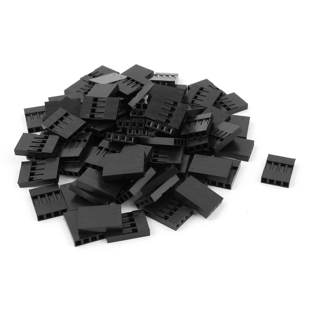 80pcs 4P Jumper Wire Cable Housing Female Pin Connector 2 54mm Pitch