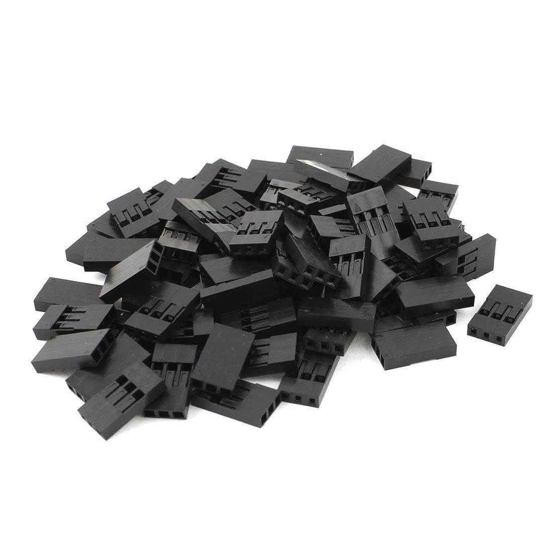 80pcs 3P Jumper Wire Cable Housing Female Pin Connector 2 54mm Pitch