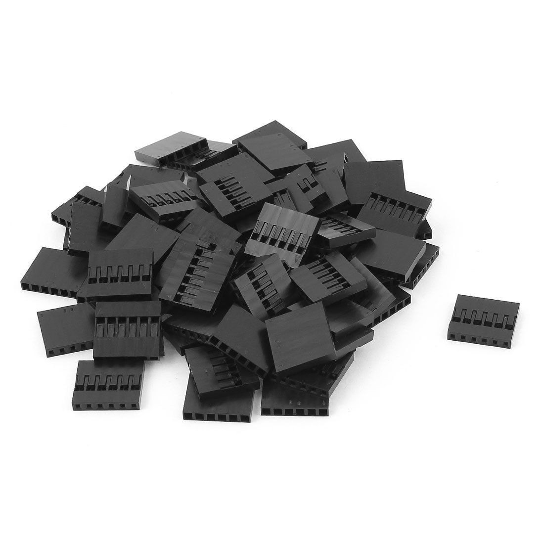 80pcs 6P Jumper Wire Cable Housing Female Pin Connector 2 54mm Pitch