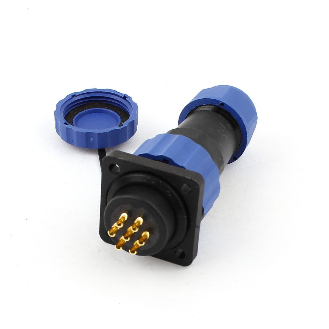 SD20 20mm 7 Pin Square Waterproof Aviation Cable Connector Plug Socket IP68