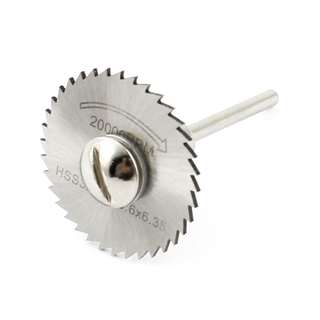 32mm x 6 35mm HSS Milling Slotting Slitting Saw Blade Cutter w Sandpaper Mandrel