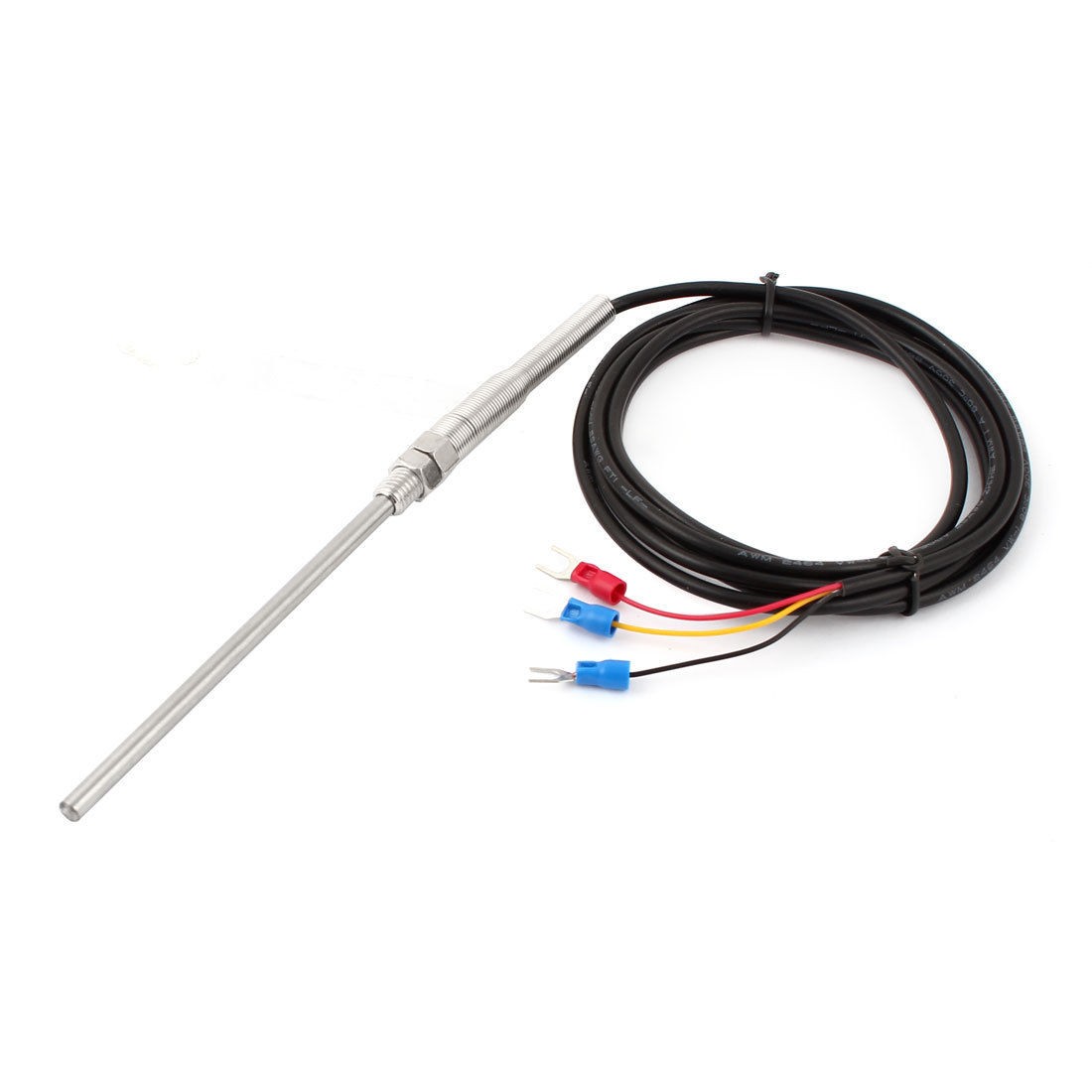 PT100 100 x 5mm Probe Temperature Thermocouple Sensor 0 120C 2M