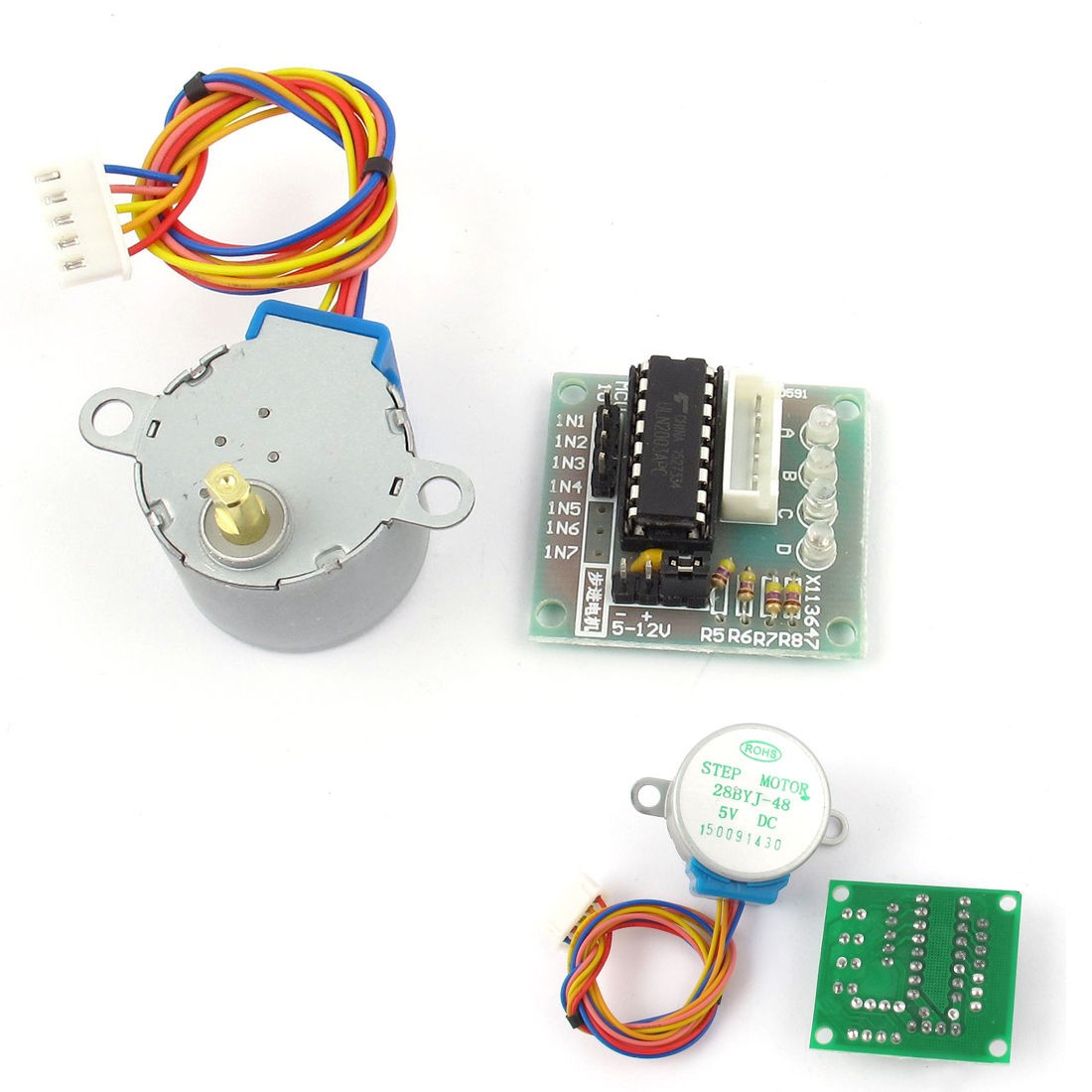 DC 5V Stepper Motor 28BYJ 48 Drive Test Module Board ULN2003 5 Line 4 Phase Fo