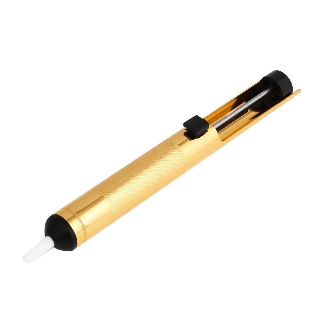 Gold Tone Aluminum Soldering Iron Desoldering Solder Sucker Pump Tool