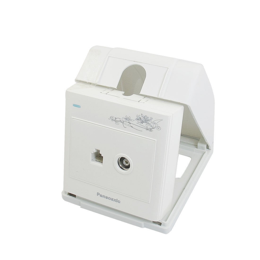 AC 110 250V 10 16A RJ45 TV Computer Wall Outlet Plate w Splash Proof Box Enpfd