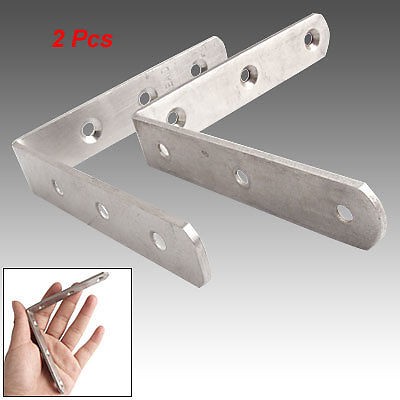 2 Pcs 100x100mm Chair Door Brackets Metal Corner Braces