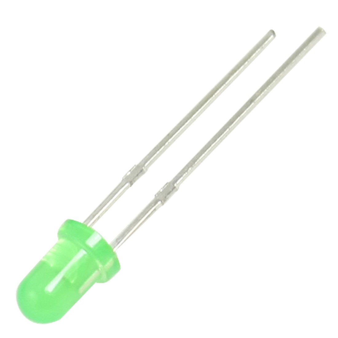 3mm Green Straw Hat LED Light Emitting Diode Lamp 100 Pcs