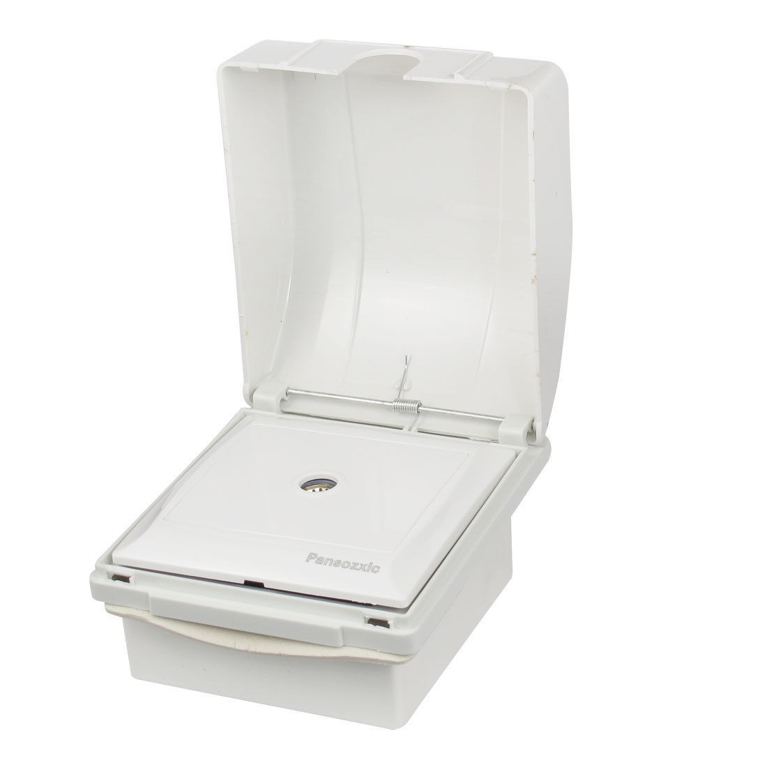 Mount Base Television TV Network Jack Wall Outlet Plate w White Cover