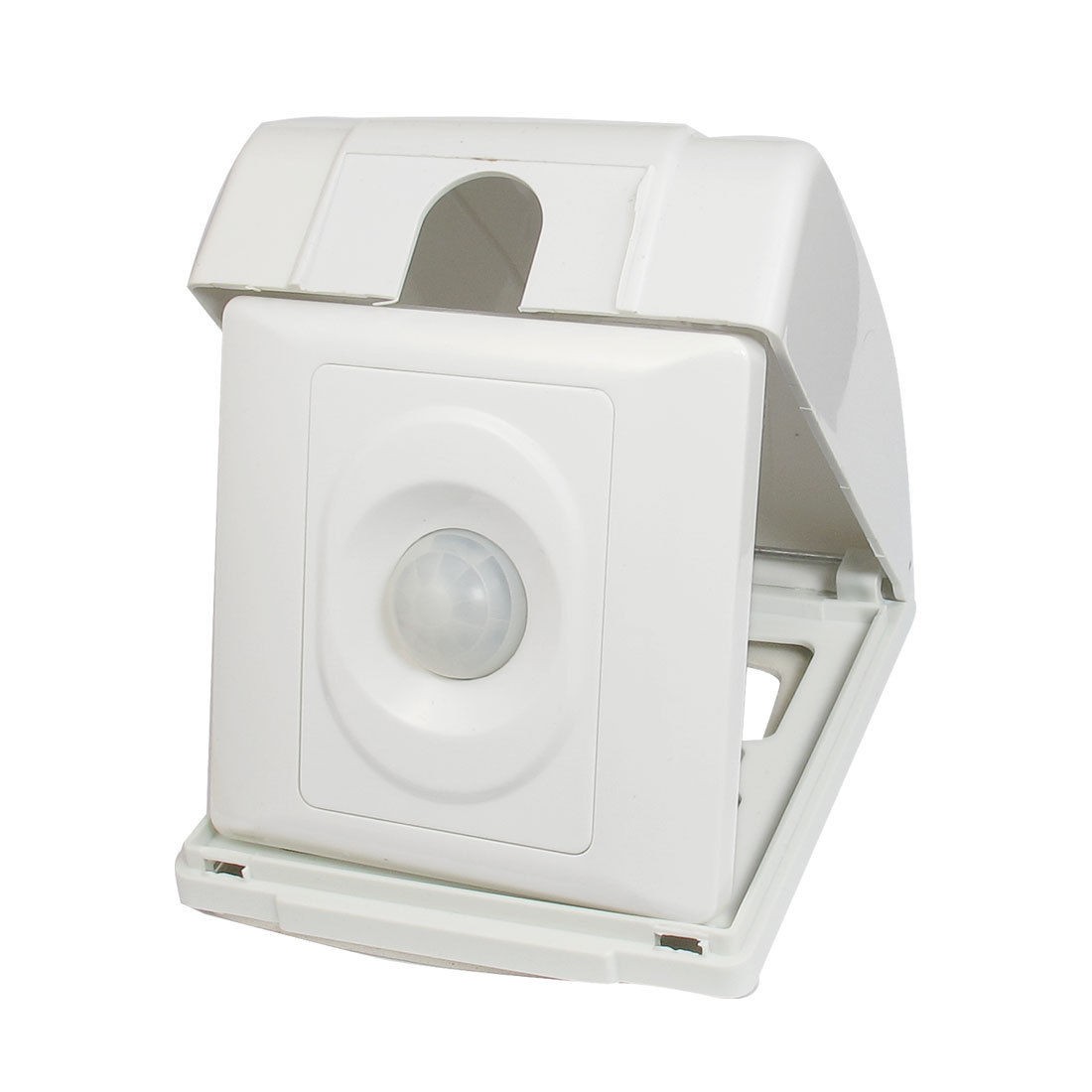 AC 180 250V 50Hz 115 Degree 25 100W Load PIR Motion Sensor Switch w White Cover