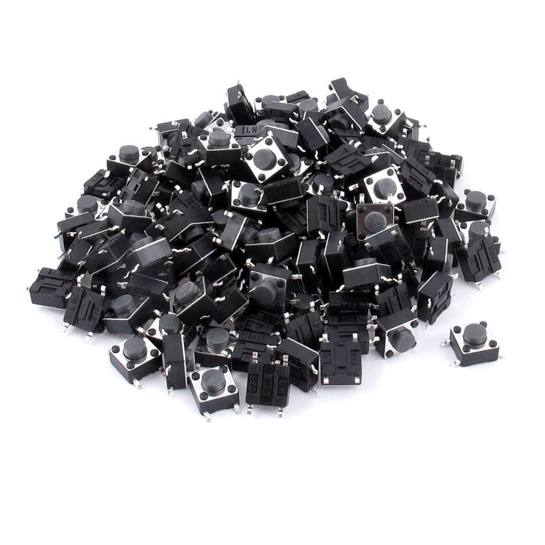 150 Pcs SMD 4pin Momentary Push Button Tactile Tact Switches 6x6x4 3mm