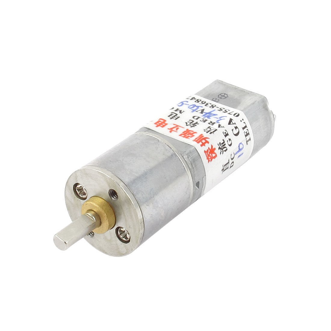 16mm Dia 50 500rpm Output Speed D Shaped Shank DC Gear Reducer Motor 3 24V