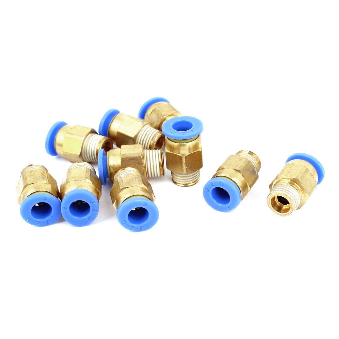 6mm Tube 1 8"BSP Male Thread Quick Connector Pneumatic Air Fittings 12 Pcs