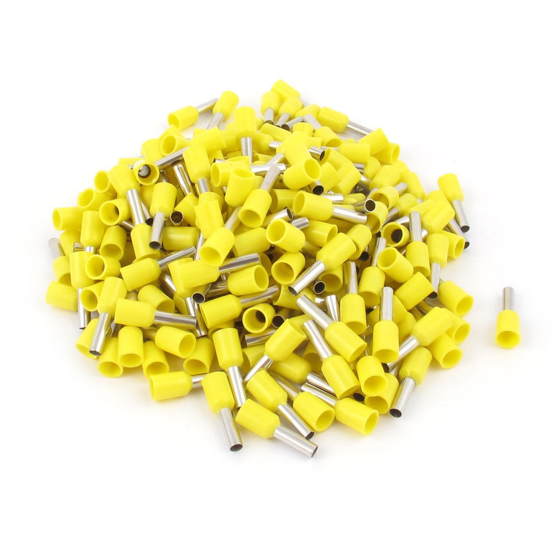 200 Pcs Crimp Cord End Terminal Insulated Ferrule Tube Yellow E2508 14AWG 2 5MM2