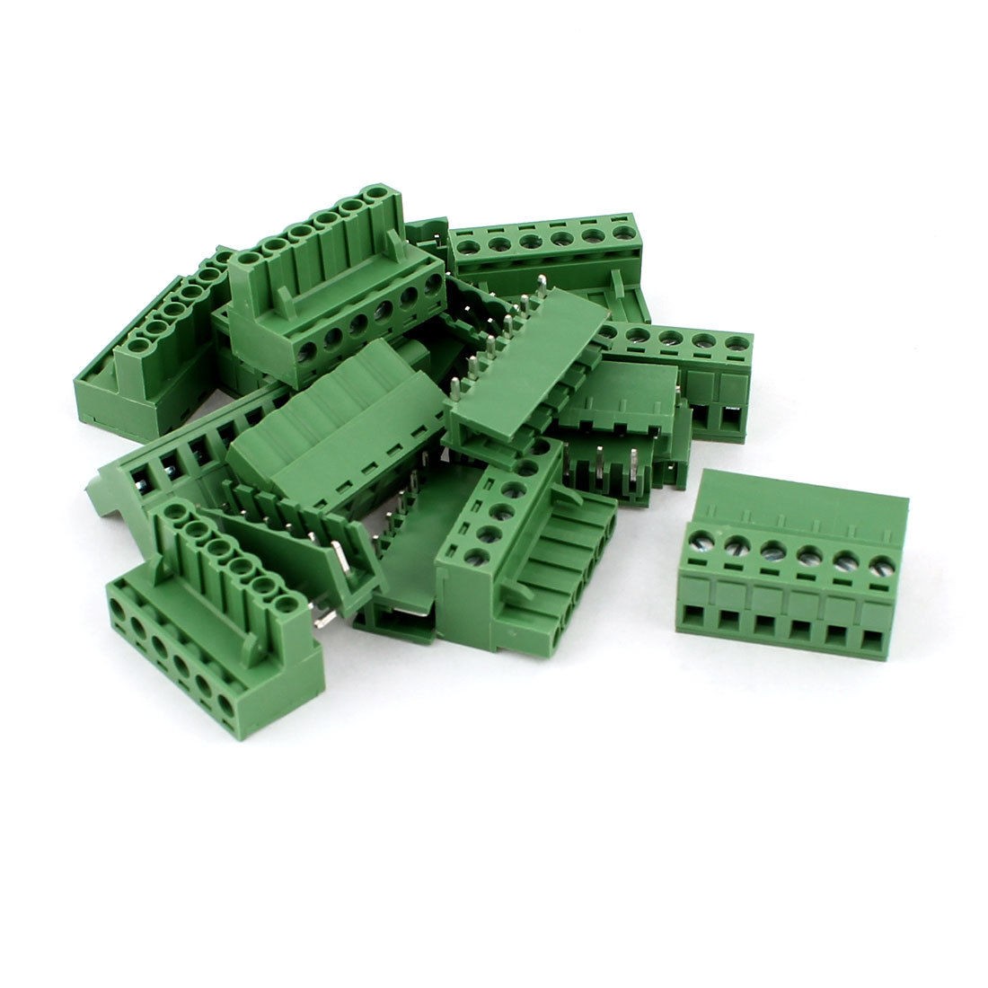 10pair 6 Position 5 08mm Pitch Male Female PCB Screw Terminal Block Connectors