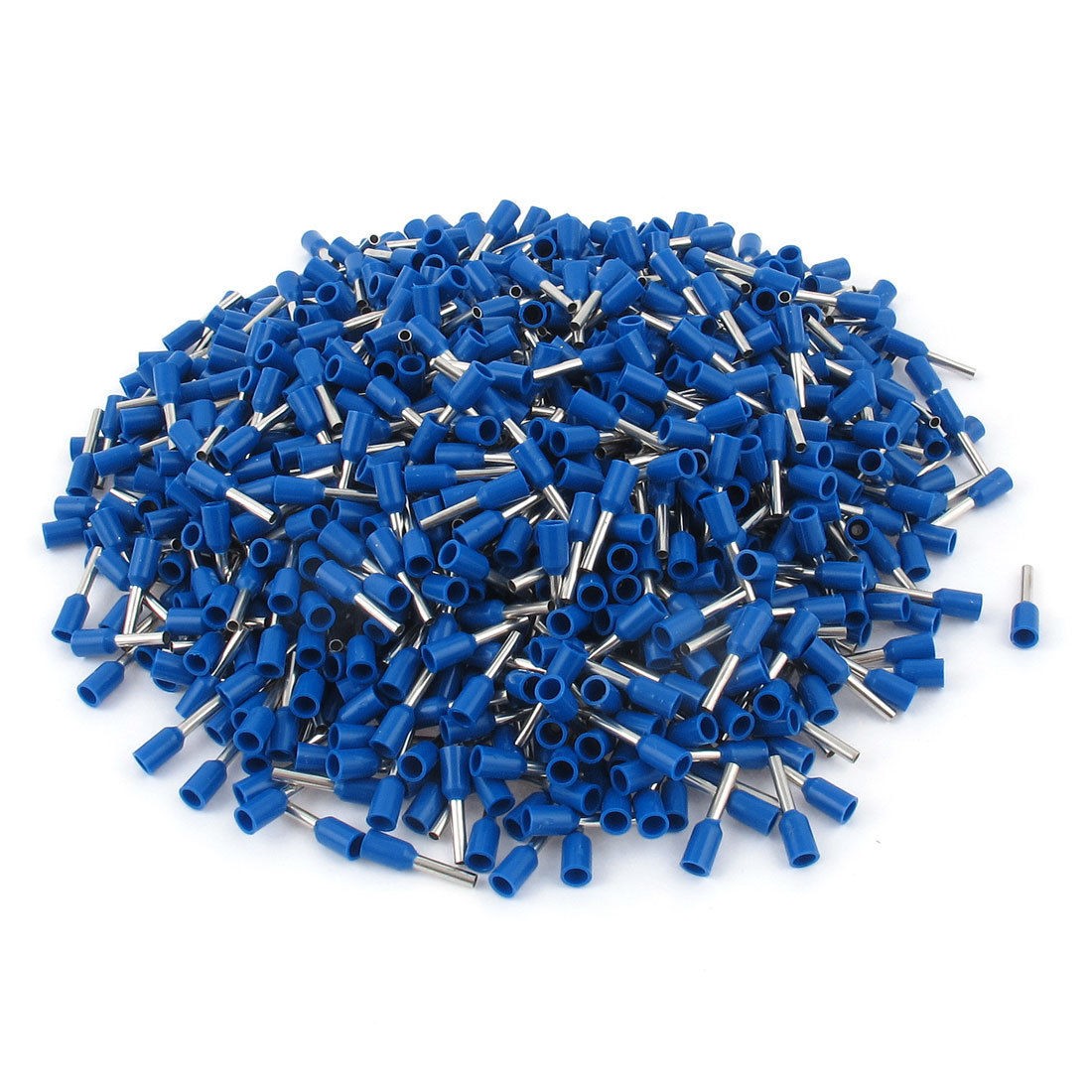 1000pcs Wire Crimp Connector Insulated Ferrule Pin Cord End Terminal AWG18 Blue