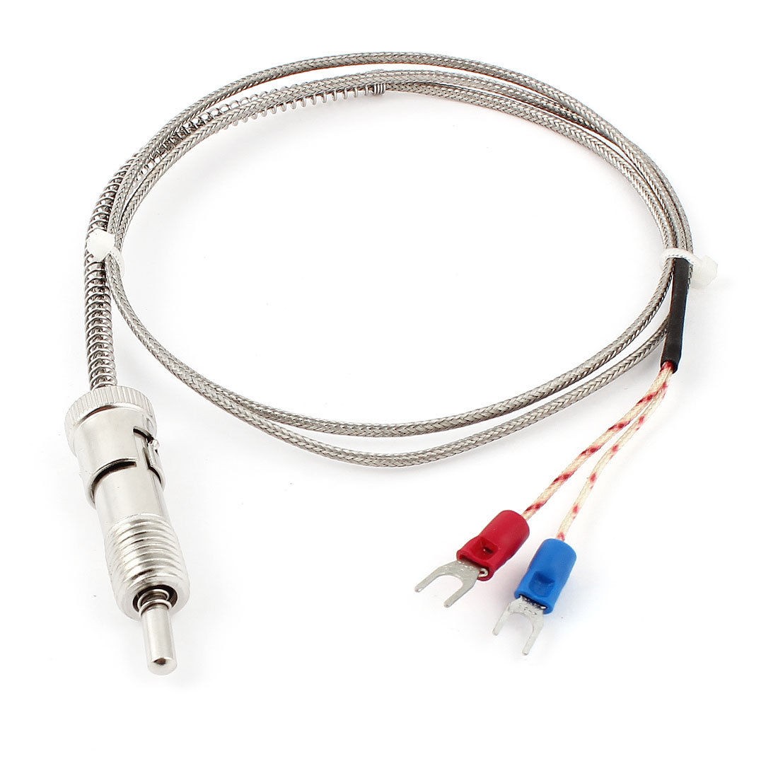 1M Long K Type Adjustable Thermocouple Probe Temperature Wire Line 0 400C