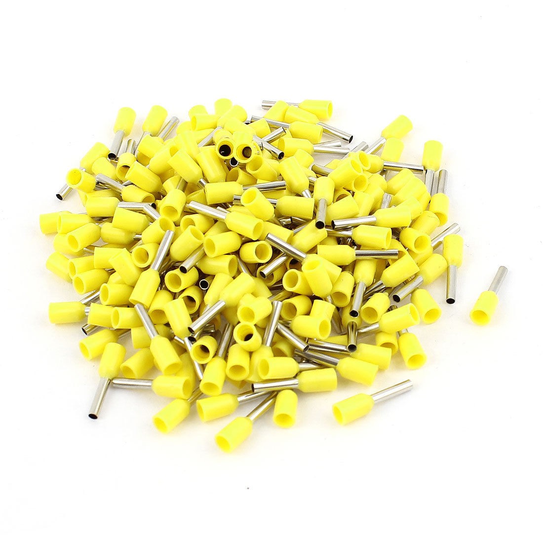 200pcs Wire Crimp Connector Insulated Ferrule Pin Cord End Terminal AWG18 Yellow