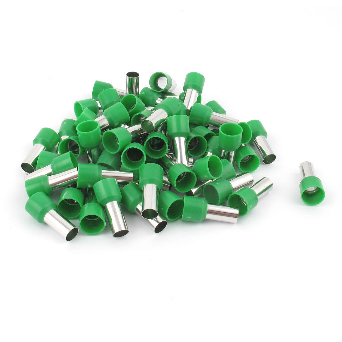 50 Pcs Wire Copper Crimp Connector Terminal Insulated Ferrule Green E16 12 6AWG