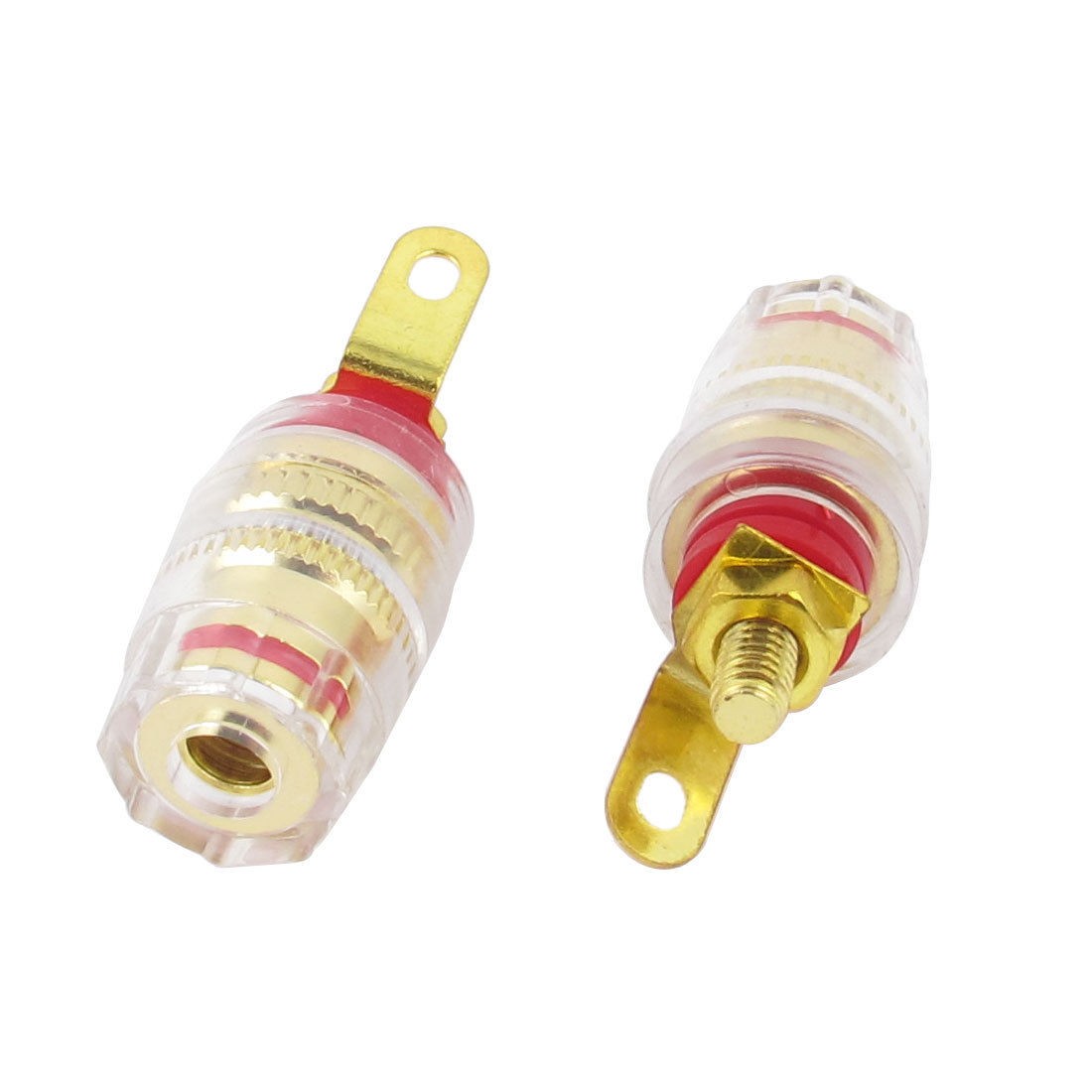 2 Pcs 4mm Thread Speaker Terminal Amplifier Banana Plug Binding Post