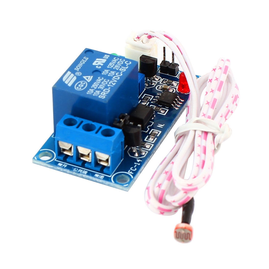 DC 12V 1 Channel Optocoupler Relay Module Board Shield w Cable for Arduino