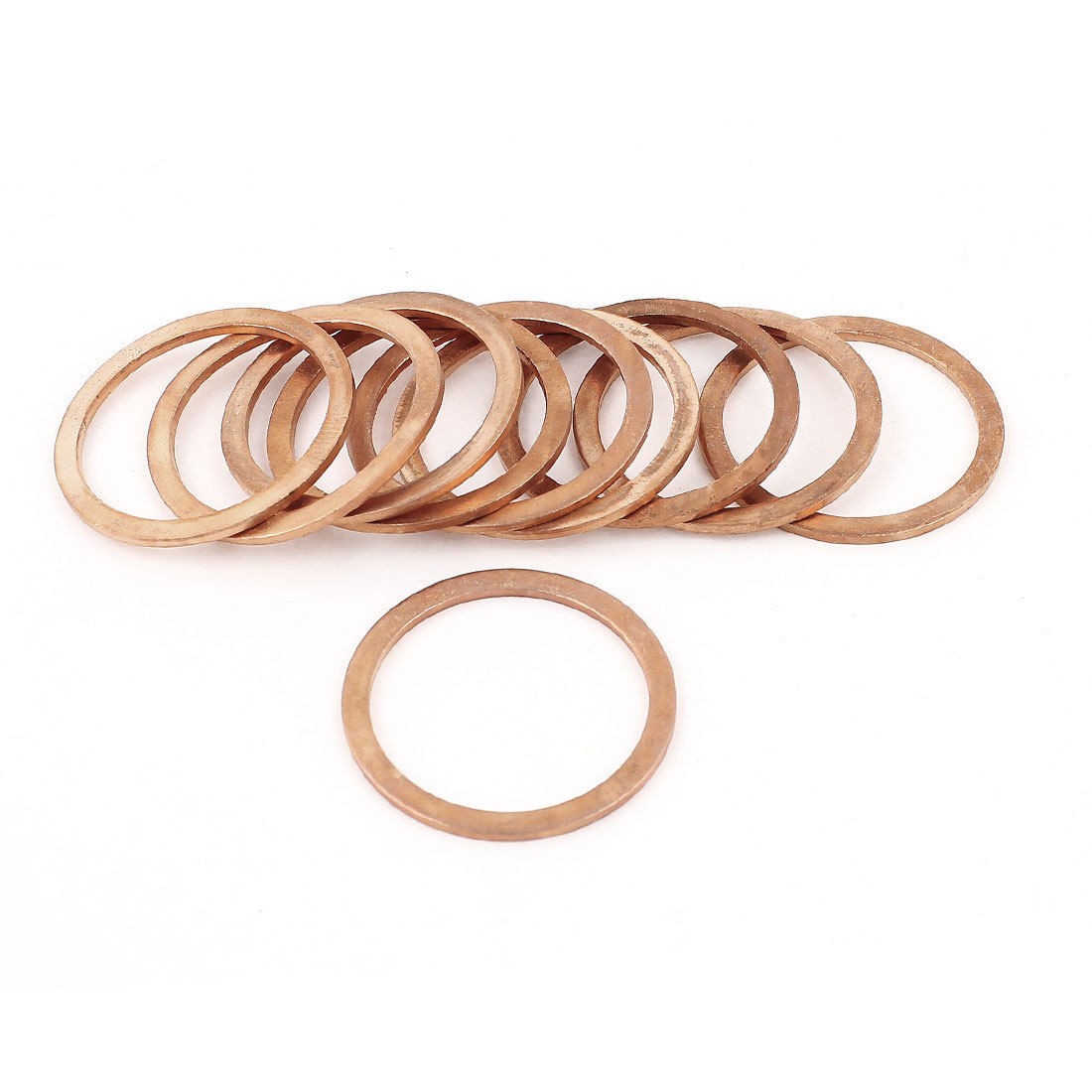 10pcs 27mmx33mmx1 5mm Flat Copper Washer Sealing Ring Gasket Replacement