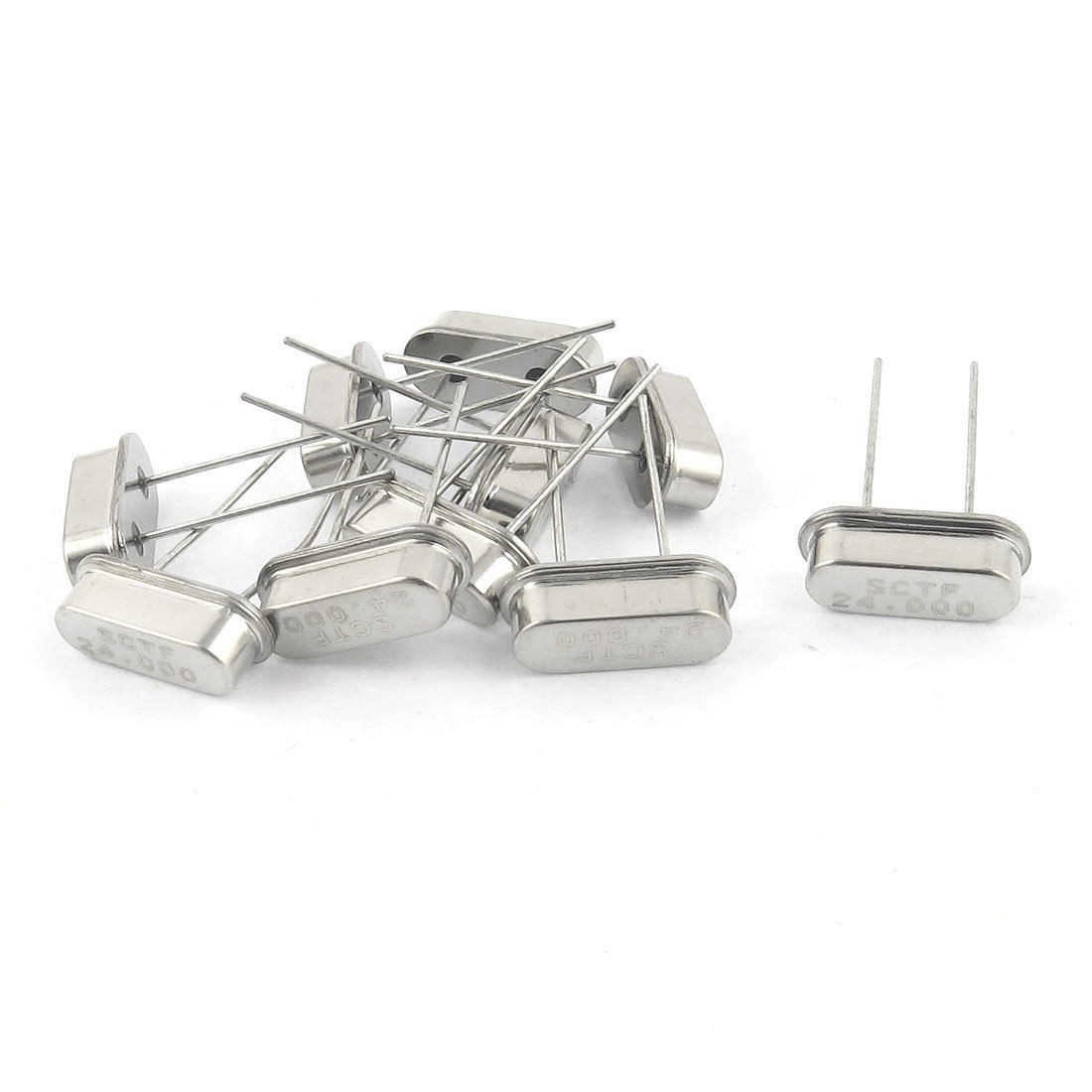 10 Pcs HC 49S 24 000MHz 24MHz 24M Hz 20pf DIP Crystal Oscillators