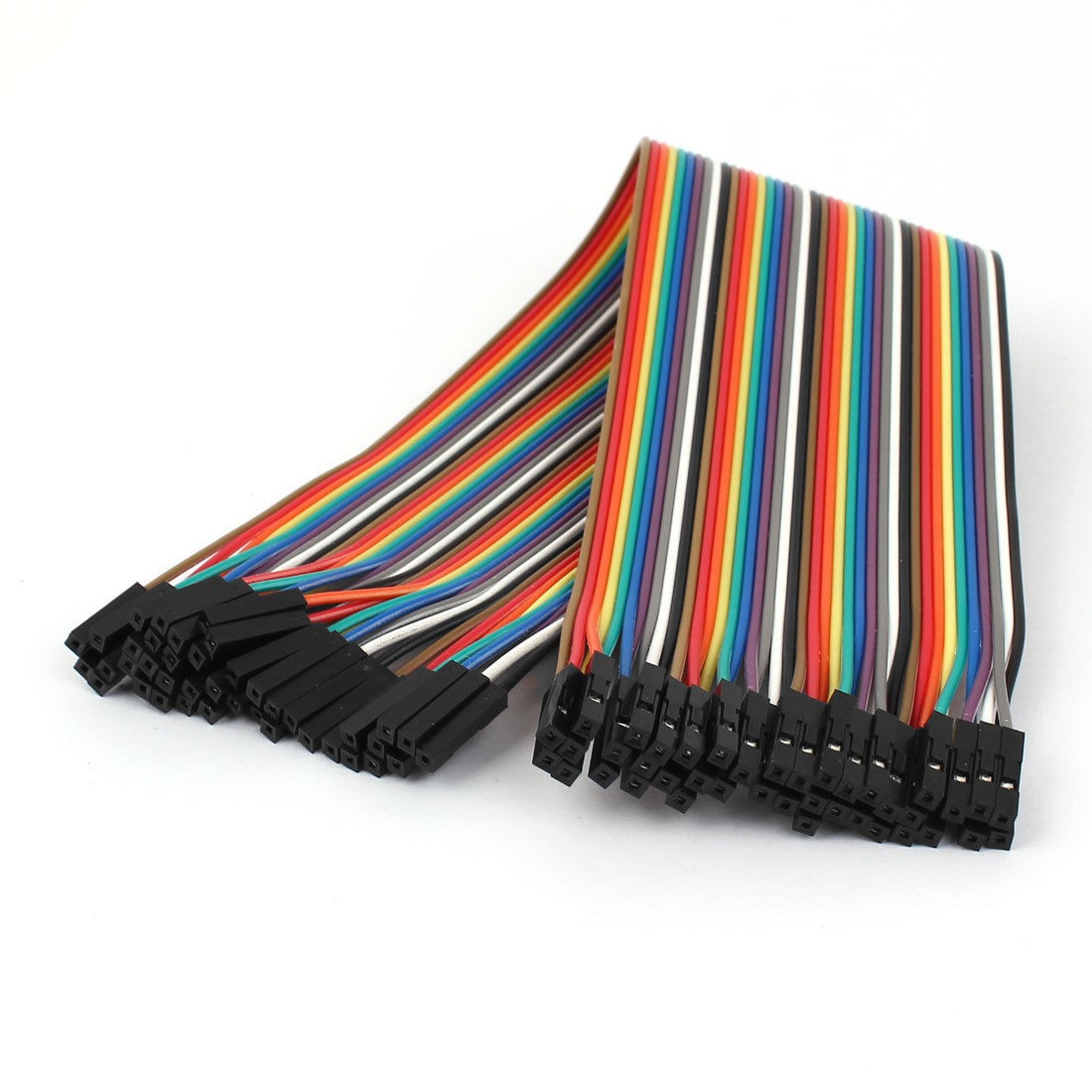 30cm 40pin Female to Female 2 54mm 1P 1P Jumper Wire Rainbow Cable for Arduino
