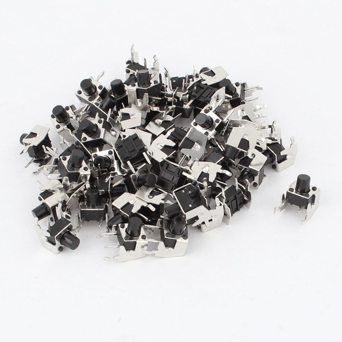 50pcs PCB Mount Momentary 2pin Tact Tactile Push Button Switch 7x6x9mm